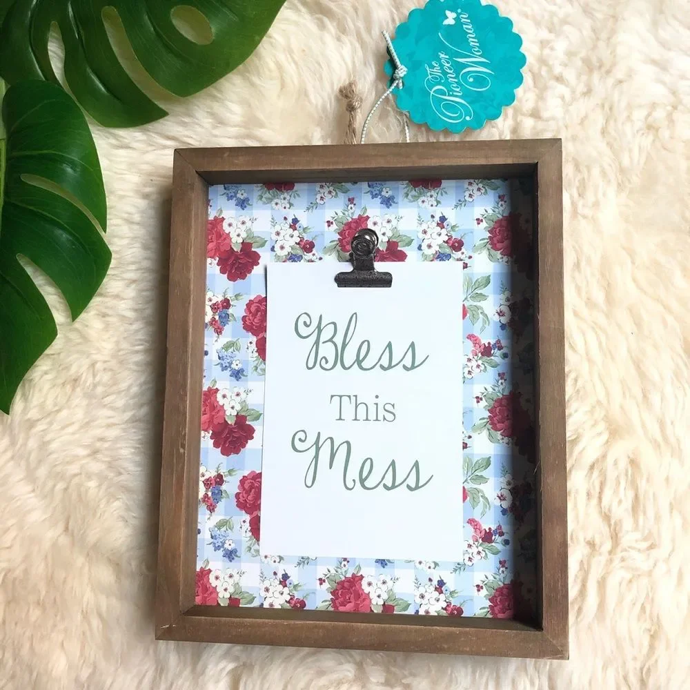 Pioneer Woman Bless This Mess Recipe sign